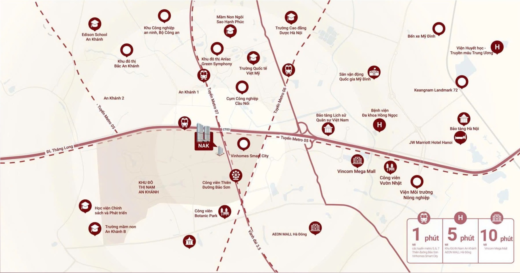 Metropoli5 Nam An Khánh Vị trí